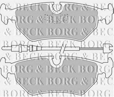 BORG & BECK bbp1515 -  Комплект тормозных колодок, дисковый тормоз